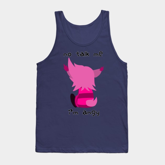 Anise: No Talk Me I'm Angy Tank Top by Ashton Waltz